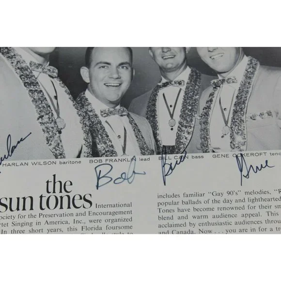 1962 The Sun Tones SIGNED A Touch Of Gold Album Vinyl LP Record